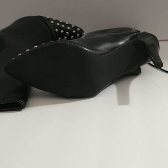 Black with Silver studs ankle boots - Picture 5 of 6